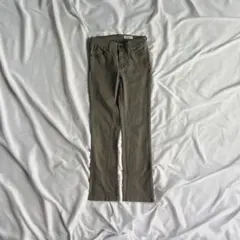 スキニーパンツ カーキ