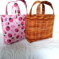 ミニトート　ミニバッグ　2個組