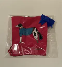 【廃盤☆新品未使用】マンナイン ミニ エコバッグ 犬 ボルゾイ ストラップ付き♪