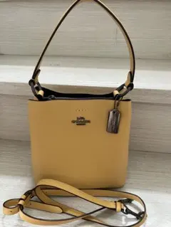 COACH ショルダーバッグ タウンバケット 2way イエロー - メルカリ