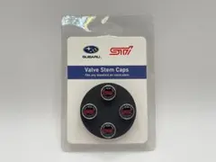 SUBARU STI バルブキャップ 4個セット シルバー 並行輸入のサムネイル