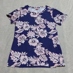 PUMA プーマ フラワープリント　ハイビスカス 半袖Tシャツ　 Oサイズのサムネイル