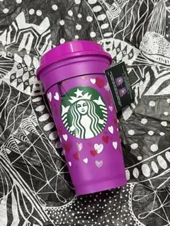 激レア　スターバックス　リユーザブルカップ　バレンタイン　カラーチェンジ　ピンク