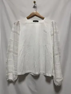 Weekend Max Mara　ブラウス　レース刺繍　ホワイト　Lサイズのサムネイル