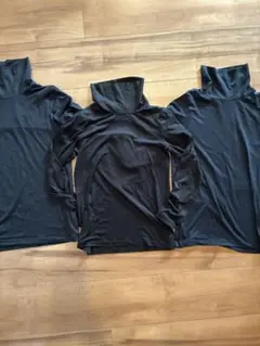 ヒートテック 130cm 3枚セット 黒