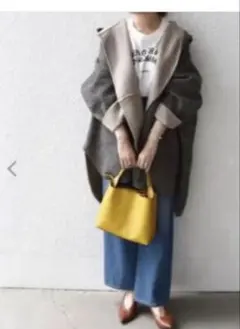 SHIPS any リバー フード ミディコート