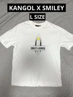【美品】週末セール　KANGOL × SMILEY コラボTシャツ ホワイト