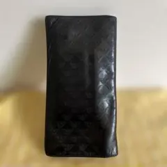 Emporio Armani 長財布 ブラック ロゴ総柄　アルマーニのサムネイル