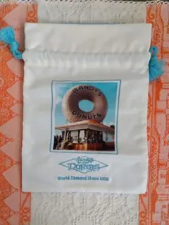Ｒａｎｄｙ’ｓＤｏｎｕｔｓ　ランディーズドーナツ　巾着ポーチ【ブルー】のサムネイル