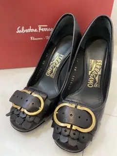 Salvatore Ferragamo フェラガモ 黒 ハイヒール パンプス