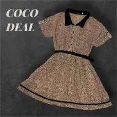 COCO DEAL✨️ レオパード柄ミニワンピース y2k 平成ギャル グランジのサムネイル