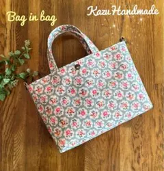 ラミネートバッグインバッグ Cathプロヴァンスローズ❤️Handmade