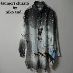 【アルベロベロ】チュニック　日本製　コットン　サーカス　ポップ　カラフル　遊び心 アルベロベロ】チュニック 日本製 コットン サーカス ポップ カラフル