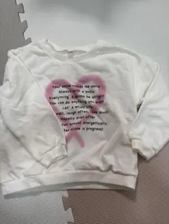 新品　ハートプリント トレーナー 110