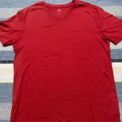 GAP 赤 Vネック Tシャツ XS