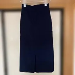 【ロペ】美品ネイビー ミモレ丈タイトスカートのサムネイル