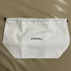CHANEL ホワイト 巾着ポーチ　ノベルティ　 新品未使用