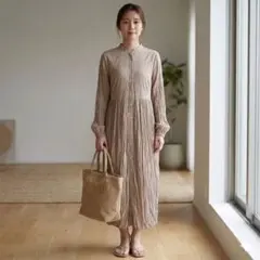 DEAFULL ディアフル　ワッシャー加工 ロングシャツワンピース 長袖のサムネイル