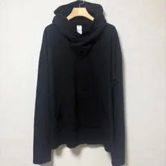 アルビーノ　カシュクールフードプルオーバー　パーカー　ブラック　ユニセックス　F