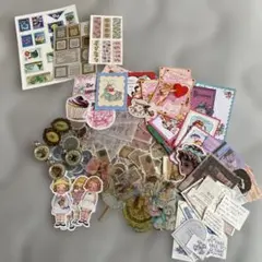 ヴィンテージ シール ステッカー　紙モノ まとめ売り 120枚以上
