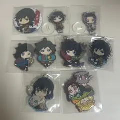 鬼滅の刃 冨岡義勇 グッズセット ラバスト 缶バッチ アクスタ