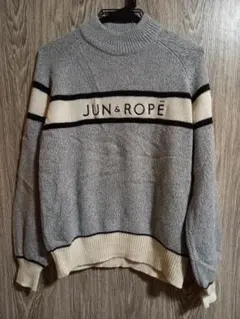 JUN&ROPE グレー ニットセーター　⑥
