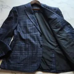 最高級の艶感✨XL相当 LANVIN ジャケット カシミヤ シルク 艶感◎のサムネイル