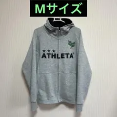 ATHLETA アスレタ パーカー グレー フルジップ スウェット Mサイズ