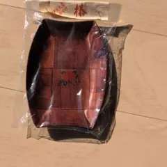 木製 おしぼりトレイ 花モチーフ