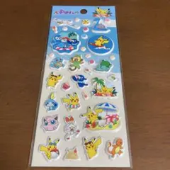 ポケモン　ぷっくりシール　ピカチュウ