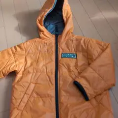 DOUBLE.B ダウンコート オレンジ　リバーシブル