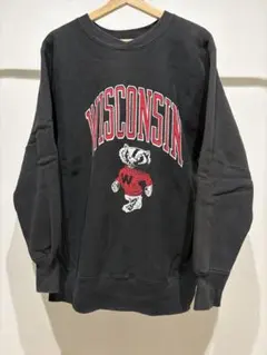 90s WISCONSIN HANES SWEAT 袷V スウェット USA製