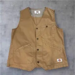 Dickies/ディッキーズ Vネック ベスト L ブラウン