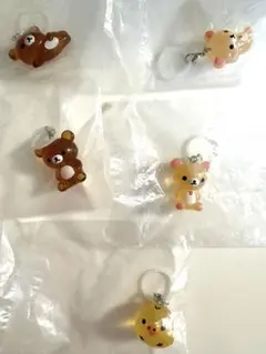 リラックマ クリアマスコットチャーム めじるしアクセサリー コンプリート