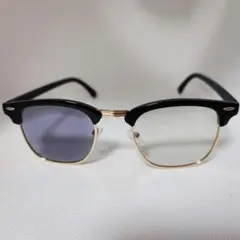 【紫外線でレンズが変色】サーモントサングラス 調光レンズ 伊達メガネ バイカー