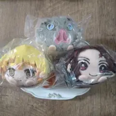 鬼滅の刃 もちころりん ぬいぐるみ マスコット 炭治郎 伊之助 善逸 新品未開封