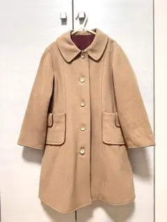 ベージュ コート 130cm前後 女の子 ミドル丈