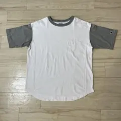 美品！チャンピオンリバースウィーブ　リンガーTシャツ　 Lサイズ相当