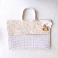 はな様専用 リバティ ハンドメイド オーダー レッスンバッグ 園バッグ