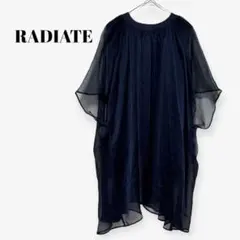 【RADIATE】ノースリーブ ブラウス シフォン シアー 裏地付き きれいめ