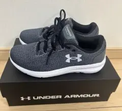 アンダーアーマー　UNDER ARMOUR スニーカー　グレー　23.5