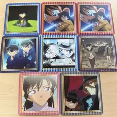 名探偵コナン トレーディングコースター 工藤新一 毛利蘭 怪盗キッド ジン