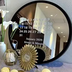 カレンダー風 結婚式 ウエディングミラー ステッカー ウェルカムスペース シール