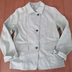 RANGE ROVER綿麻混紡ジャケット●ライトグリーン●ステッチ