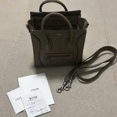CELINE ラゲージ ナノ グレージュ ハンドバッグのサムネイル