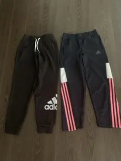 adidas ジャージ　下（130センチ　2本セット〕
