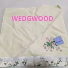 WEDGWOOD 花柄刺繍 ハンカチ