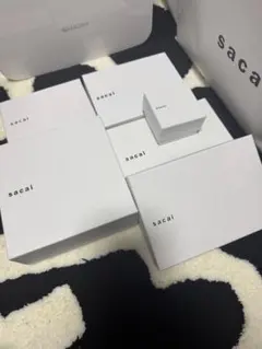 sacai サカイ ショップ袋 空箱セット　小箱　6箱セットのサムネイル
