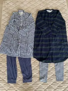 無印　マタニティ パジャマ チェック柄のセット