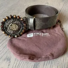 Streets Aheadフラワーバックル 本革 ベルトusa製 未使用品